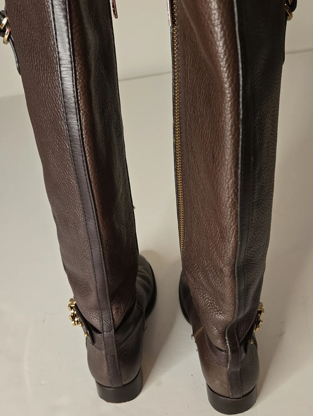 Tori Burch Tall Brown Riding Boots Size 8M